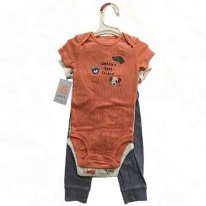NWT Carter's Daddy's Best Friend Short Sleeve Onesie Set - size 6M